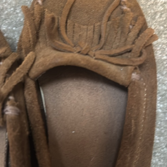 MINNETONKA Suede Moccasin with Rubber Sole - Picture 9 of 16